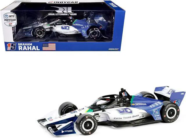 Main image of Dallara IndyCar #15 "Fifth Third Bank" Rahal Letterman Lanigan Racing "NTT IndyCar" (2024) 1/18 Die Cast Model Car by Greenlight