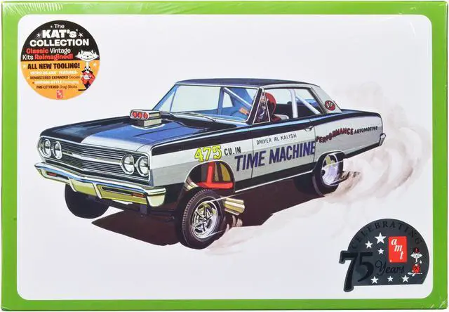 Main image of Skill 2 Model Kit 1965 Chevrolet Chevelle AWB Funny Car "Time Machine" 1/25 Scale Model by AMT