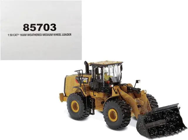 Main image of CAT Caterpillar 966M Wheel Loader with Operator (Dirty Version) "Weathered" Series 1/50 Diecast Model by Diecast Masters