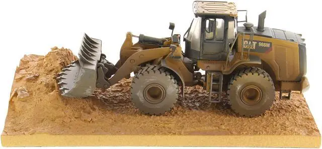 Alt view image 4 of 6 - CAT Caterpillar 966M Wheel Loader with Operator (Dirty Version) "Weathered" Series 1/50 Diecast Model by Diecast Masters