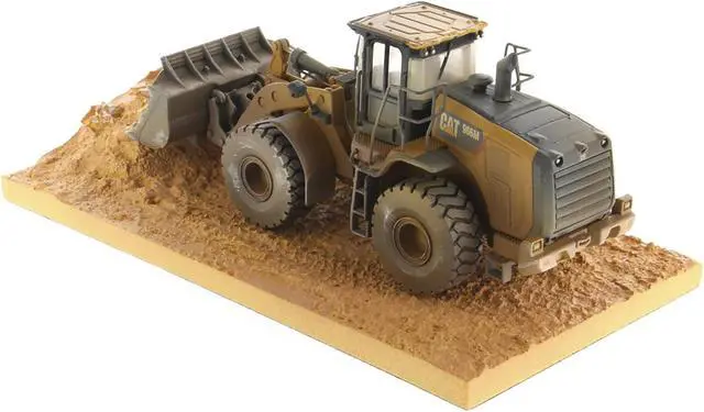 Alt view image 3 of 6 - CAT Caterpillar 966M Wheel Loader with Operator (Dirty Version) "Weathered" Series 1/50 Diecast Model by Diecast Masters