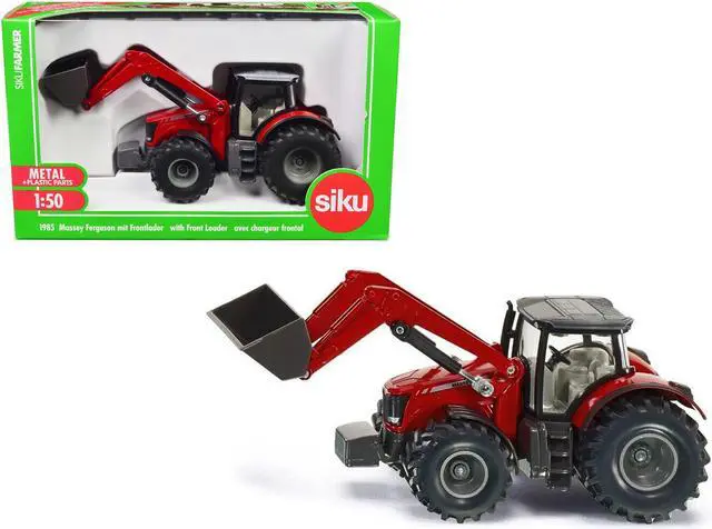 Main image of Massey Ferguson 8690 Tractor with Front Loader Red 1/50 Diecast Model by Siku