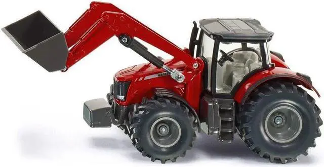Alt view image 2 of 3 - Massey Ferguson 8690 Tractor with Front Loader Red 1/50 Diecast Model by Siku