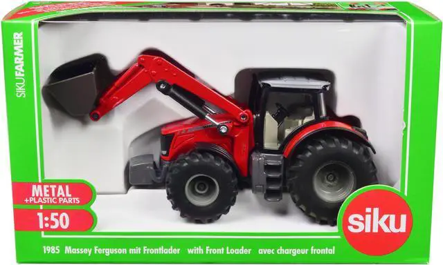 Alt view image 3 of 3 - Massey Ferguson 8690 Tractor with Front Loader Red 1/50 Diecast Model by Siku