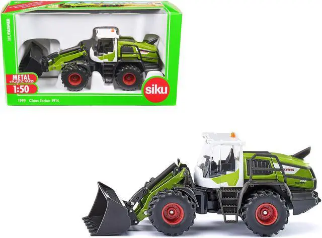Main image of Claas Torion 1914 Wheel Loader Green and White 1/50 Diecast Model by Siku