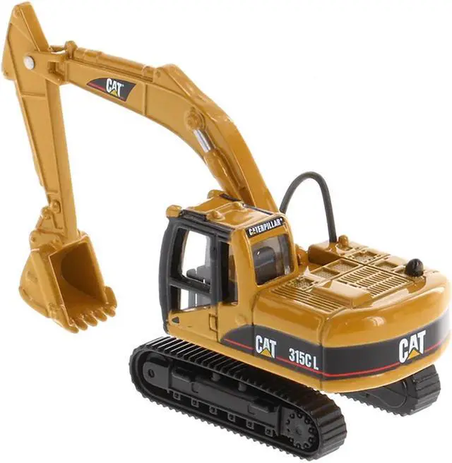 Alt view image 3 of 6 - CAT Caterpillar 315C L Hydraulic Excavator Yellow 1/87 (HO) Diecast Model by Diecast Masters