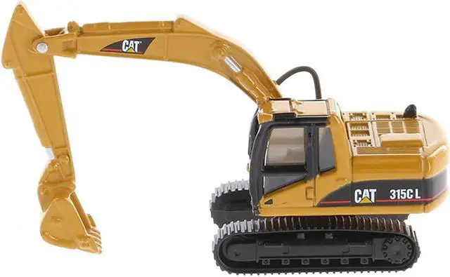 Alt view image 2 of 6 - CAT Caterpillar 315C L Hydraulic Excavator Yellow 1/87 (HO) Diecast Model by Diecast Masters