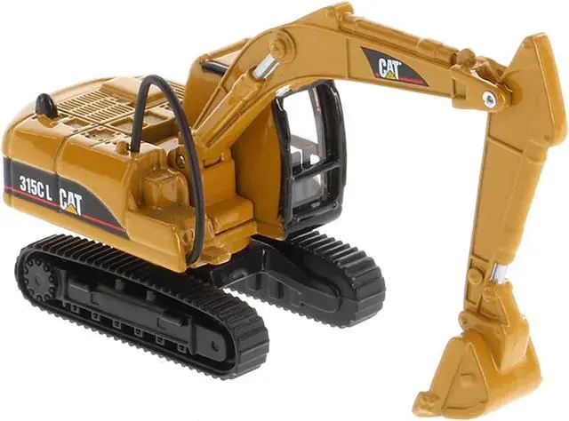 Alt view image 4 of 6 - CAT Caterpillar 315C L Hydraulic Excavator Yellow 1/87 (HO) Diecast Model by Diecast Masters