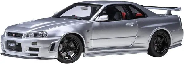 Main image of Nissan Nismo R34 GT-R Z-TUNE RHD (Right Hand Drive) Silver Metallic 1/18 Model Car by Autoart
