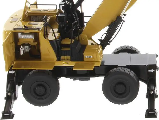 Alt view image 2 of 6 - CAT Caterpillar MH3040 Wheel Material Handler with Operator "High Line Series" 1/50 Diecast Model by Diecast Masters