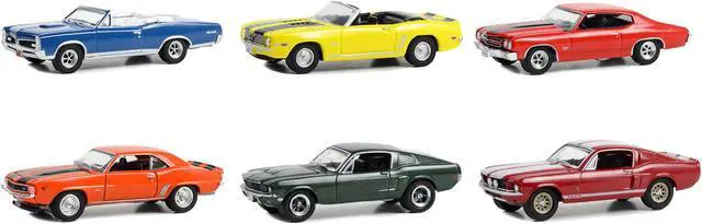 Alt view image 2 of 4 - "Woodward Dream Cruise" Set of 6 pieces Series 1 1/64 Diecast Model Cars by Greenlight