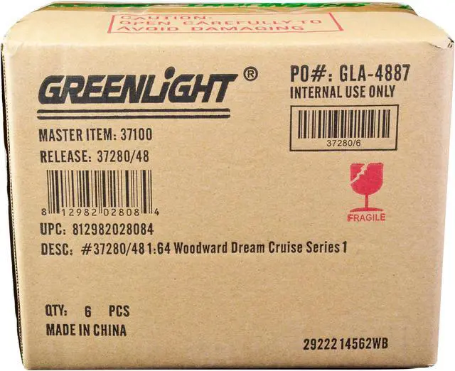 Alt view image 4 of 4 - "Woodward Dream Cruise" Set of 6 pieces Series 1 1/64 Diecast Model Cars by Greenlight