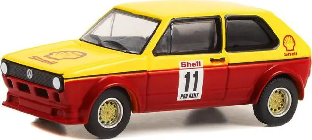 Alt view image 2 of 3 - 1978 Volkswagen Rabbit #11 Pro Rally Yellow and Red "Shell Oil" "Shell Oil Special Edition" 1/64 Diecast Model Car by Greenlight