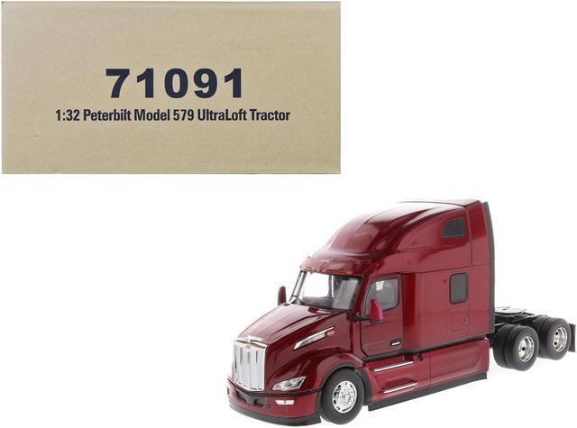 Main image of Peterbilt 579 Ultraloft Tractor Truck Red Metallic "Transport Series" 1/32 Diecast Model by Diecast Masters