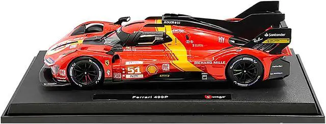 Alt view image 3 of 3 - Ferrari 499P #51 "Ferrari AF Corse" Winner "24 Hours of Le Mans" (2023) "Racing" Series 1/18 Diecast Model Car by Bburago