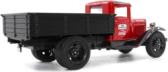 Alt view image 4 of 6 - 1931 Ford Model AA Pickup Truck Red and Black "Go Refreshed - Drink Coca-Cola" 1/24 Diecast Model Car by Motor City Classics