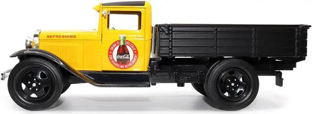 Alt view image 3 of 6 - 1931 Ford Model AA Pickup Truck Yellow and Black "Coca-Cola" 1/24 Diecast Model Car by Motor City Classics