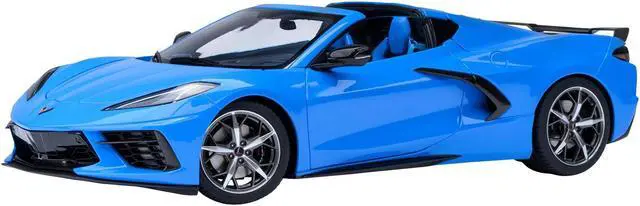 Alt view image 2 of 6 - 2020 Chevrolet Corvette C8 Stingray Rapid Blue 1/18 Model Car by Autoart