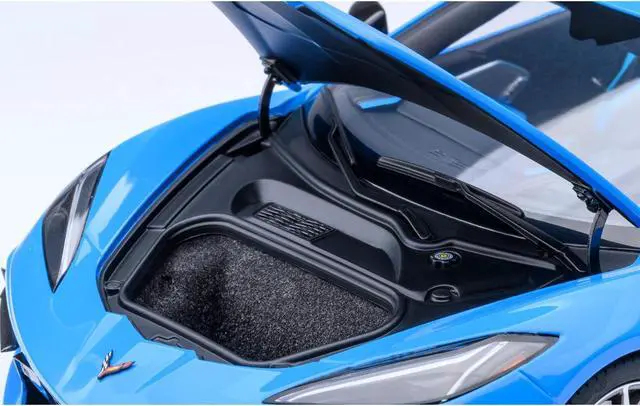 Alt view image 4 of 6 - 2020 Chevrolet Corvette C8 Stingray Rapid Blue 1/18 Model Car by Autoart