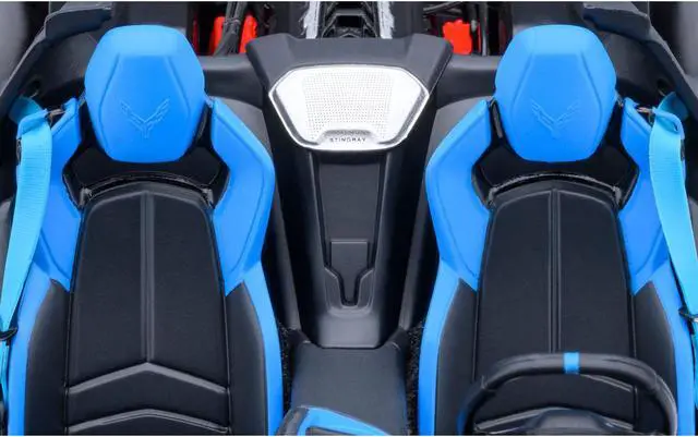 Alt view image 6 of 6 - 2020 Chevrolet Corvette C8 Stingray Rapid Blue 1/18 Model Car by Autoart