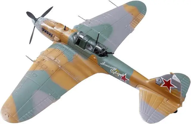 Alt view image 3 of 3 - Ilyushin IL-2 Shturmovik Aircraft Camouflage "Air Regiment, ShAP" (1943) Soviet Air Force 1/72 Diecast Model Airplane by Legion