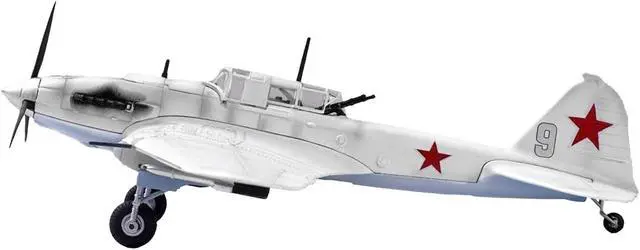 Alt view image 2 of 3 - Ilyushin IL-2 Shturmovik Aircraft White "Battle of Stalingrad" (1942) Soviet Air Force 1/72 Diecast Model Airplane by Legion