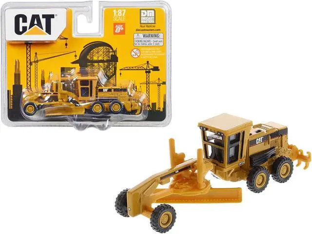 Main image of CAT Caterpillar 163H Motor Grader Yellow 1/87 (HO) Diecast Model by Diecast Masters