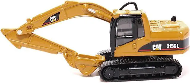 Alt view image 4 of 6 - CAT Caterpillar CT660 Day Cab Tractor Blue Met w/Trailer & CAT 315C L Hydraulic Excavator 1/87 Diecast Model by Diecast Masters