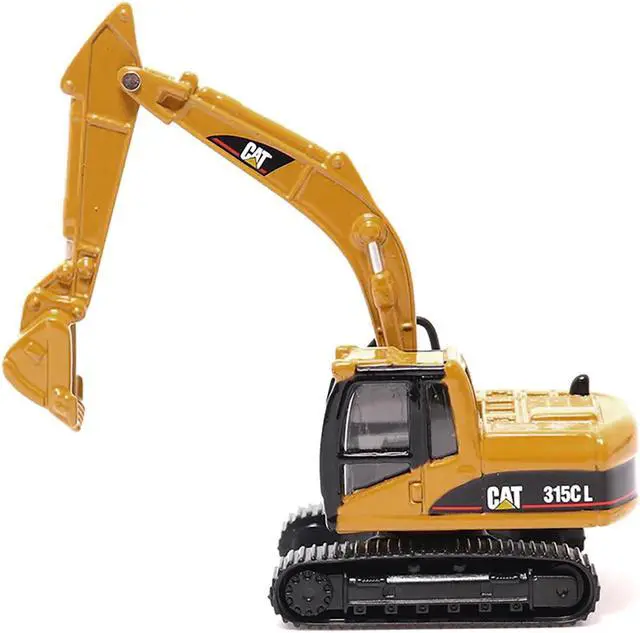 Alt view image 5 of 6 - CAT Caterpillar CT660 Day Cab Tractor Blue Met w/Trailer & CAT 315C L Hydraulic Excavator 1/87 Diecast Model by Diecast Masters