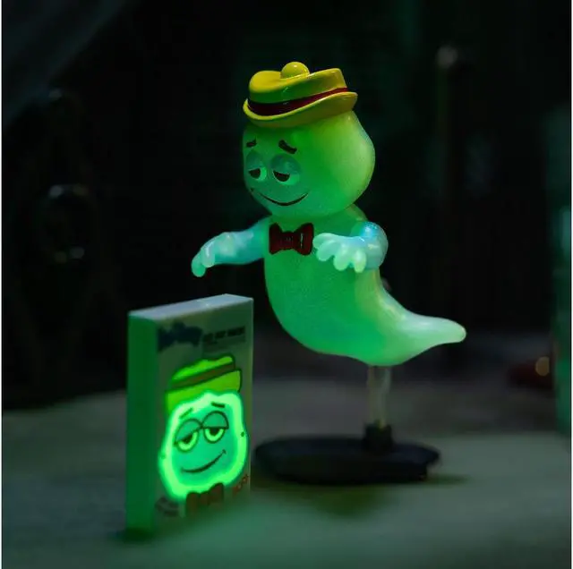 Alt view image 5 of 9 - Boo Berry 3.5" Moveable Glow-in-the-Dark Figure with Stand and Cereal Box "Monster Cereals" 1/12 Scale Model by Jada