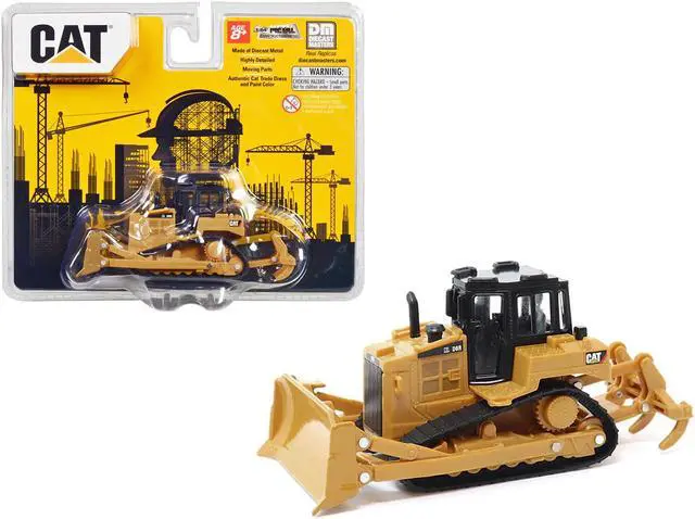 Main image of CAT Caterpillar D6R Track-Type Tractor Yellow and Black 1/64 Diecast Model by Diecast Masters