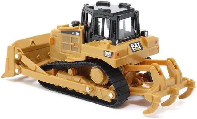 Alt view image 4 of 4 - CAT Caterpillar D6R Track-Type Tractor Yellow and Black 1/64 Diecast Model by Diecast Masters