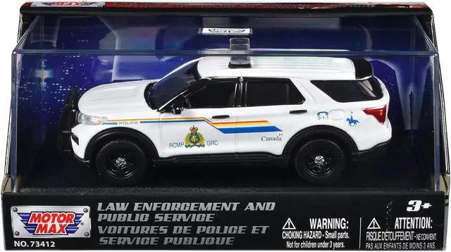 Main image of 2022 Ford Police Interceptor Utility "RCMP" White "Law Enforcement and Public Service" Series 1/43 Diecast Model Car by Motormax