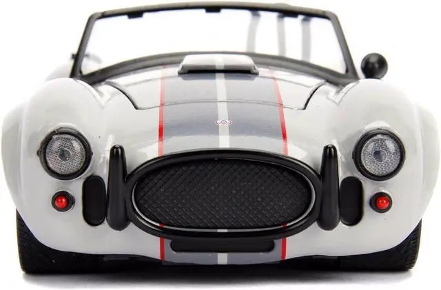 Alt view image 3 of 4 - 1965 Shelby Cobra 427 S/C Grey 1/24 Diecast Model Car by Jada