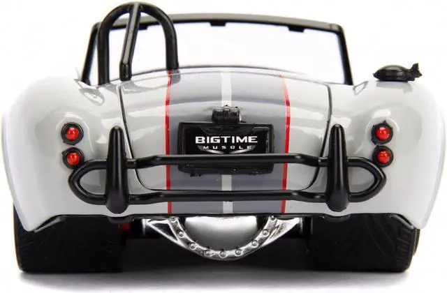 Alt view image 4 of 4 - 1965 Shelby Cobra 427 S/C Grey 1/24 Diecast Model Car by Jada