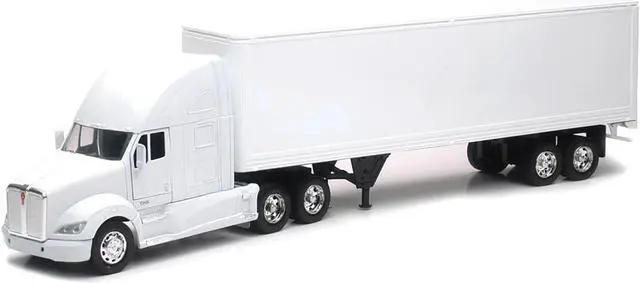Alt view image 2 of 3 - Kenworth T700 Truck with Dry Goods Trailer White "Long Haul Truckers" Series 1/32 Diecast Model by New Ray