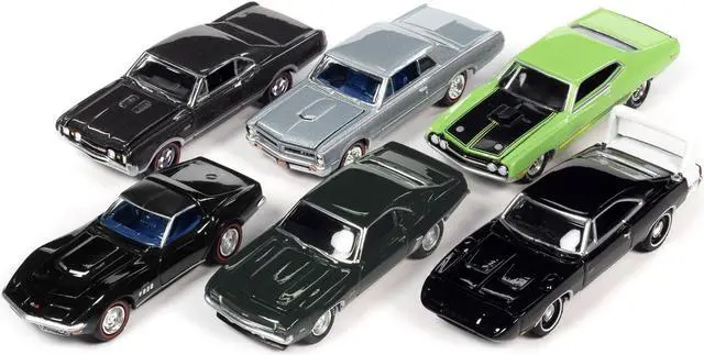 Alt view image 2 of 3 - "Muscle Cars USA" 2022 Set B of 6 pieces Release 3 1/64 Diecast Model Cars by Johnny Lightning
