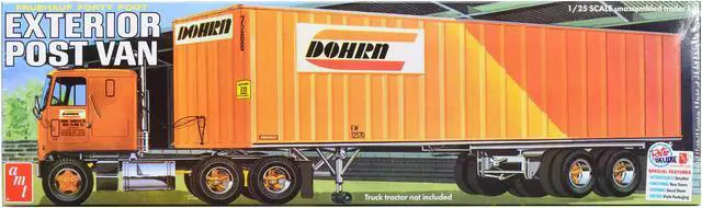 Main image of Skill 3 Model Kit Fruehauf Forty Foot Exterior Post Van Trailer "Dohrn Transfer Co." 1/25 Scale Model by AMT