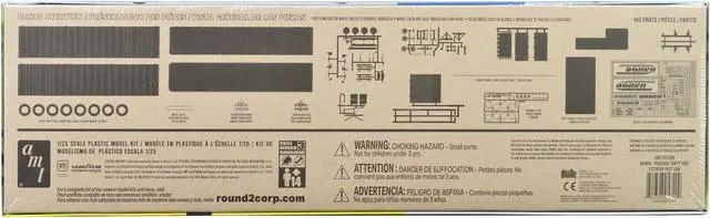 Alt view image 4 of 8 - Skill 3 Model Kit Fruehauf Forty Foot Exterior Post Van Trailer "Dohrn Transfer Co." 1/25 Scale Model by AMT