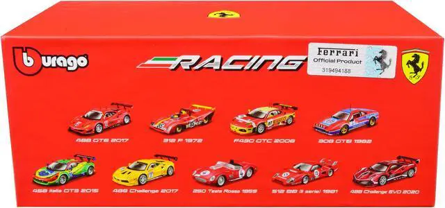 Alt view image 3 of 3 - 2020 Ferrari 488 Challenge EVO #28 Red with Graphics "Racing" Series 1/43 Diecast Model Car by Bburago