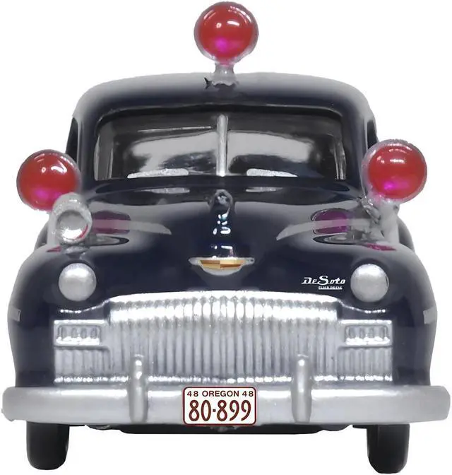 Alt view image 3 of 6 - 1946 DeSoto Suburban Ambulance Dark Blue "Junction City Ambulance" 1/87 (HO) Scale Diecast Model Car by Oxford Diecast