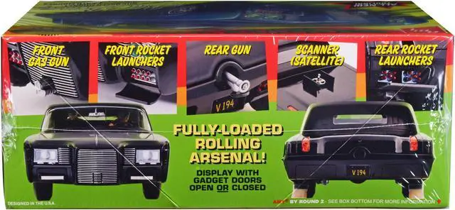 Alt view image 3 of 4 - Skill 2 Model Kit Black Beauty "The Green Hornet" (19661967) TV Series w/Green Hornet and Kato Figures 1/25 Scale Model by AMT