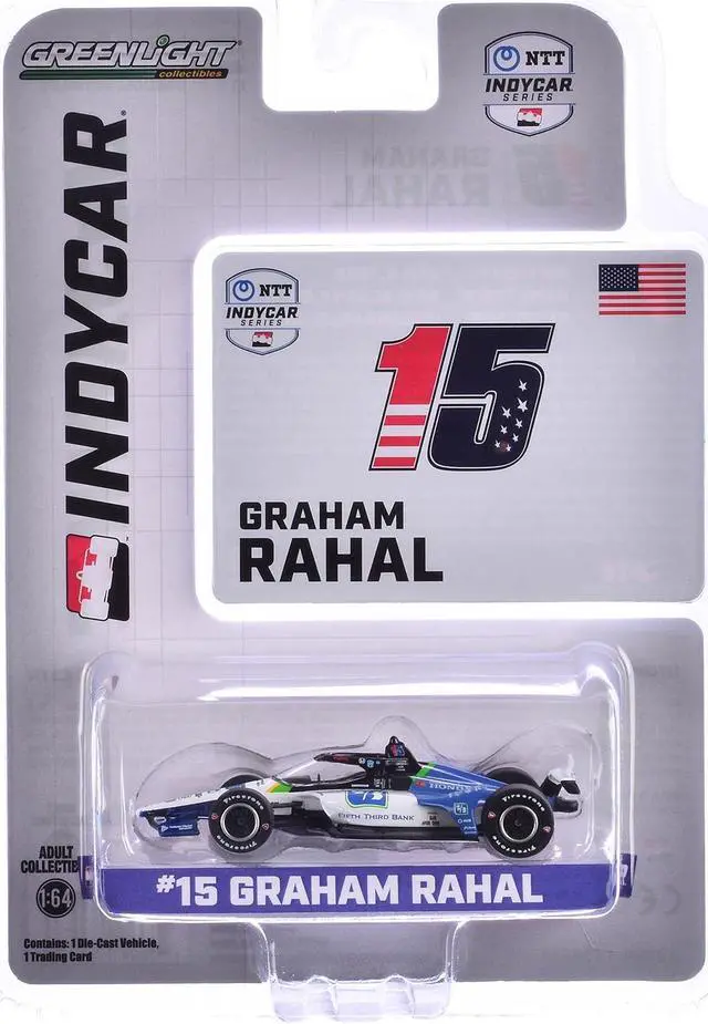 Alt view image 3 of 6 - Dallara IndyCar #15 "Fifth Third Bank" Rahal Letterman Lanigan Racing "NTT IndyCar" (2024) 1/64 Die Cast Model Car by Greenlight