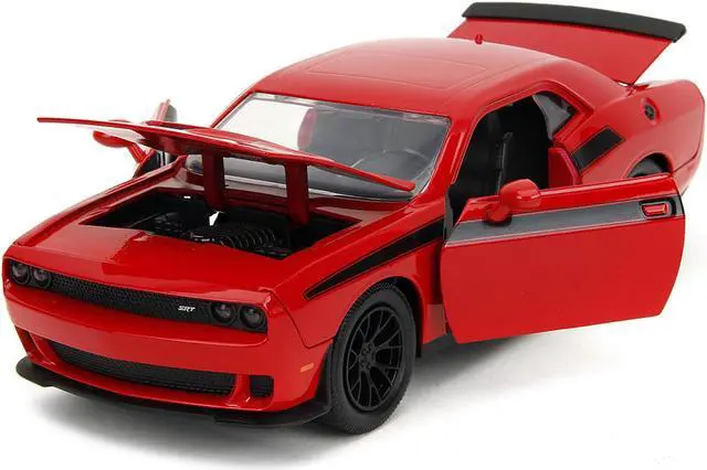 Alt view image 3 of 6 - 2015 Dodge Challenger Red with Black and Diecast Figure "The Walking Dead" (2010-2022) TV Series 1/24 Die Cast Model Car by Jada