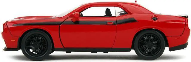 Alt view image 5 of 6 - 2015 Dodge Challenger Red with Black and Diecast Figure "The Walking Dead" (2010-2022) TV Series 1/24 Die Cast Model Car by Jada