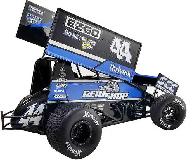 Alt view image 5 of 10 - Winged Sprint Car #44 Dylan Norris "RPM" Gobrecht Motorsports "World of Outlaws" (2023) 1/18 Diecast Model Car by ACME