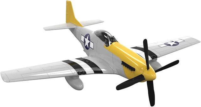 Alt view image 2 of 6 - Skill 1 Model Kit P-51D- Mustang Snap Together Painted Plastic Model Airplane Kit by Airfix Quickbuild