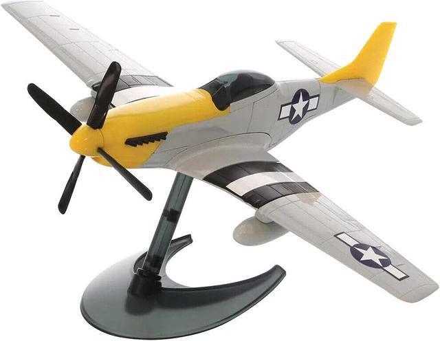Alt view image 4 of 6 - Skill 1 Model Kit P-51D- Mustang Snap Together Painted Plastic Model Airplane Kit by Airfix Quickbuild