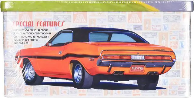 Alt view image 3 of 4 - Skill 2 Model Kit 1970 Dodge Challenger R/T USPS (United States Postal Service) "Auto Art Stamp Series" 1/25 Scale Model by AMT