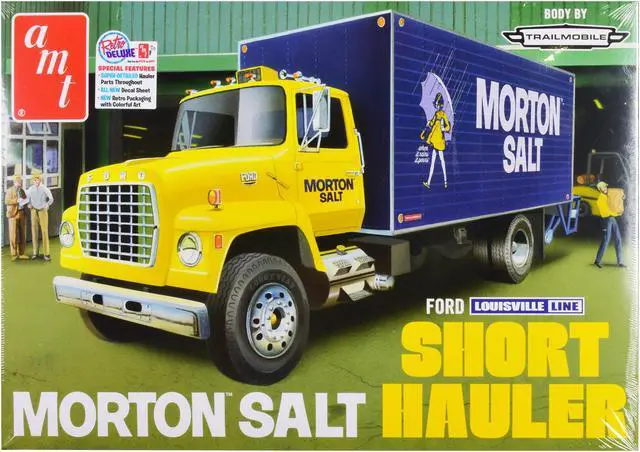 Main image of Skill 3 Model Kit Ford Louisville Line Short Hauler "Morton Salt" 1/25 Scale Model by AMT